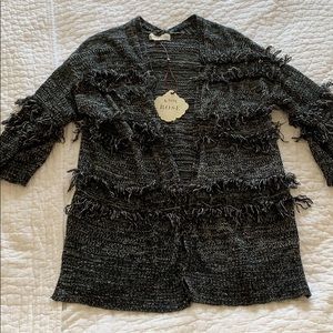 NWT fringe cardigan